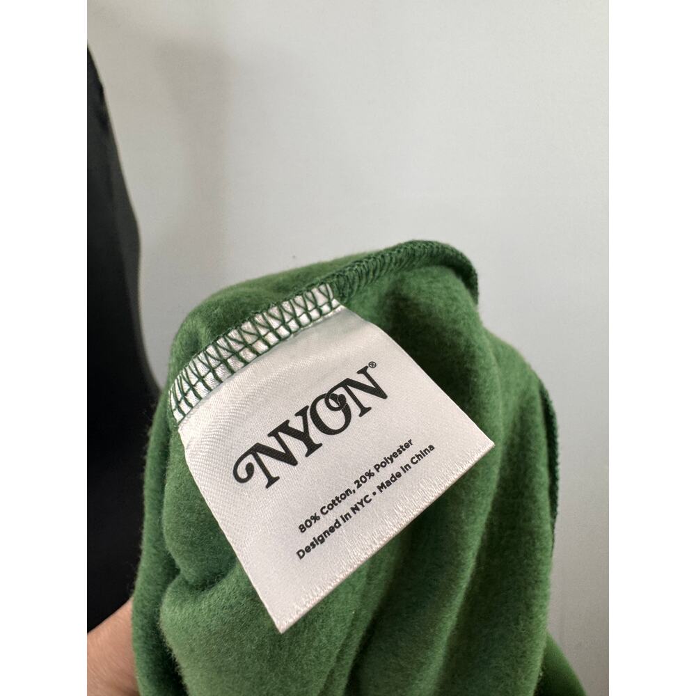 NYON New York or Nowhere Signature Green Sweatshirt Crew Classic Size Medium NEW - Picture 6 of 6